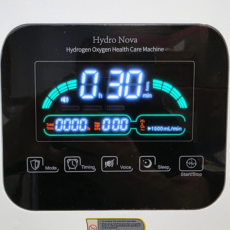 Hydro Nova 3000 touch display, switched on