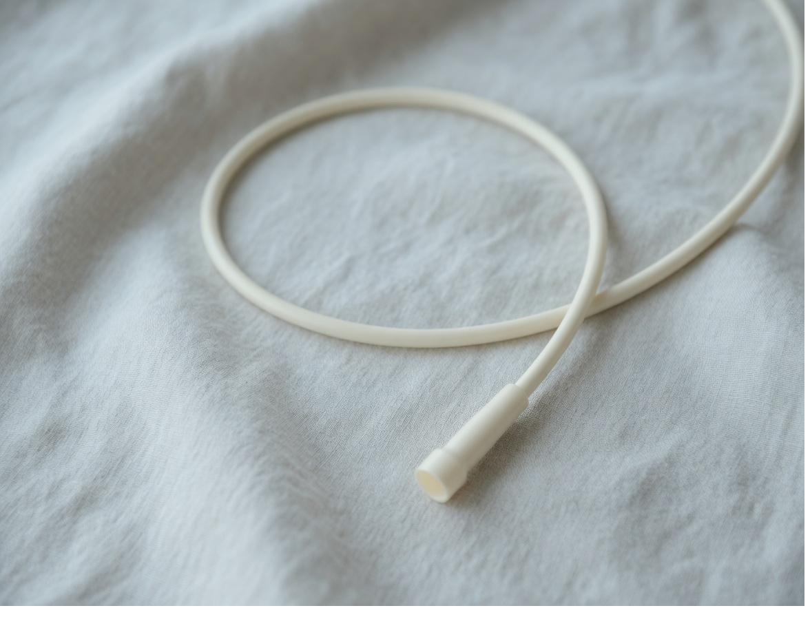 Latex-free cannulas, pack of ten, on warm linen
