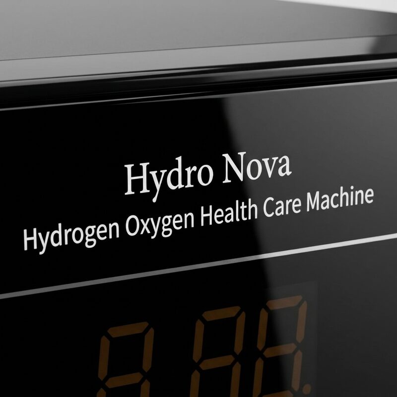 Close-up of the Hydro Nova control display and H2 Pure Life branding